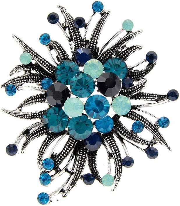 Crystal Clustered Brooch