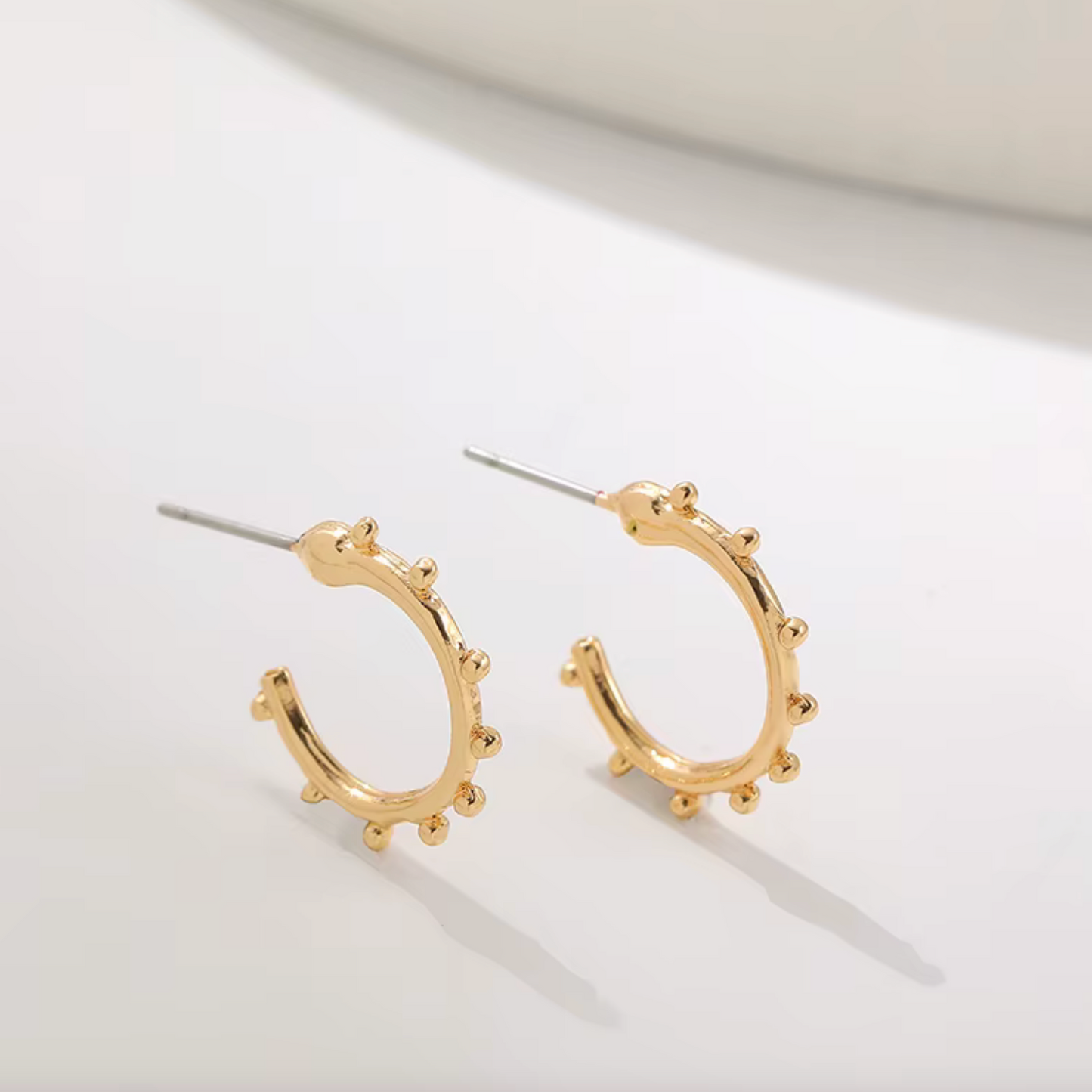 Goldtone & Crystal Set Of 5 Hoop Earrings