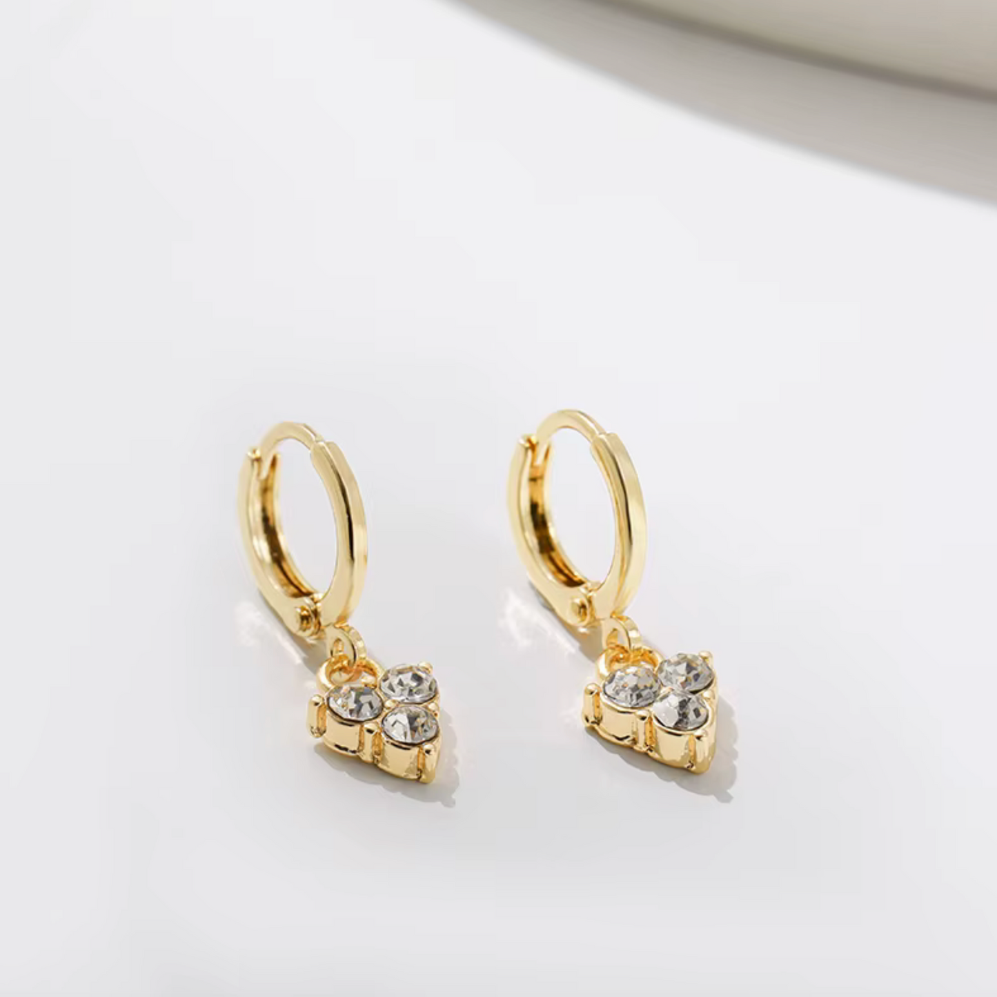 Goldtone & Crystal Set Of 5 Hoop Earrings