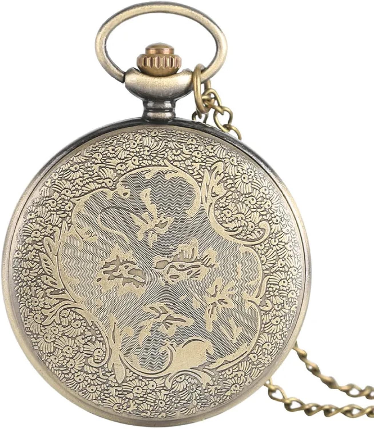 Vintage Brass Virgo Pocket Watch