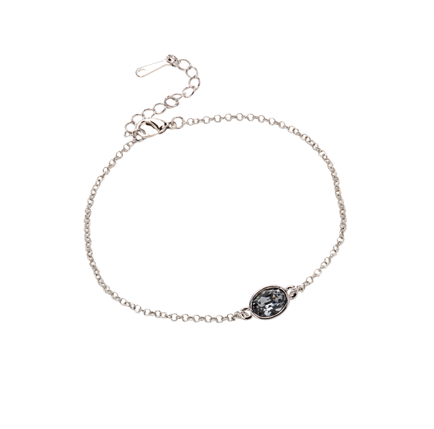 Dainty Oval Crystal Bracelet