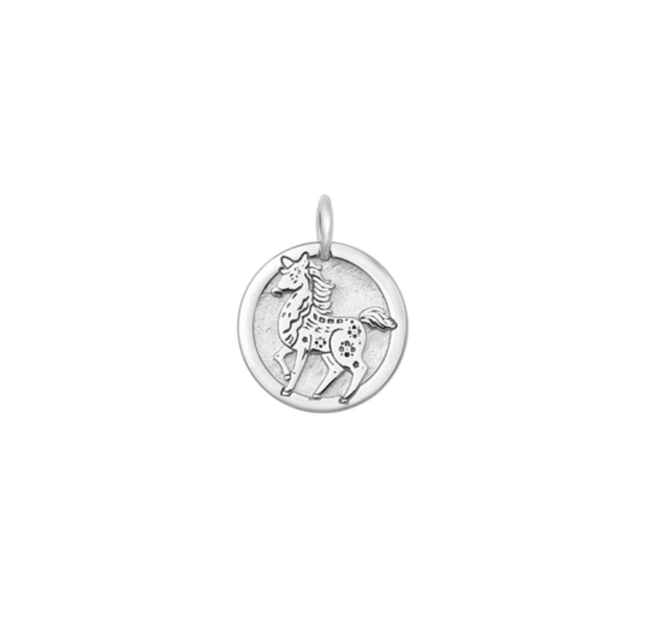 Sterling Silver Year Of The Dragon Round Pendant