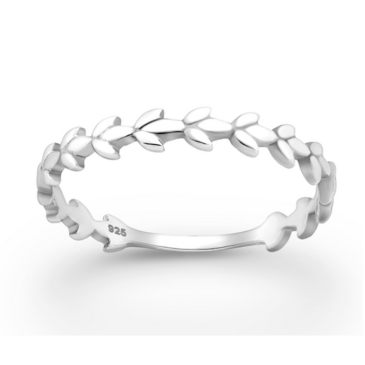 Sterling Silver Vines Ring