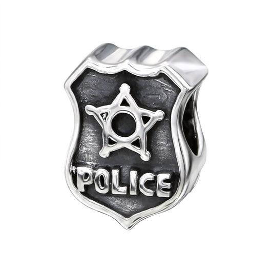 Sterling Silver "Police" Charm