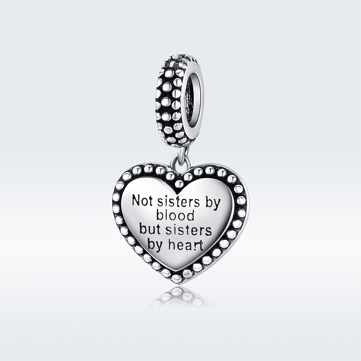 Sterling Silver 'Sister by Heart' Charm