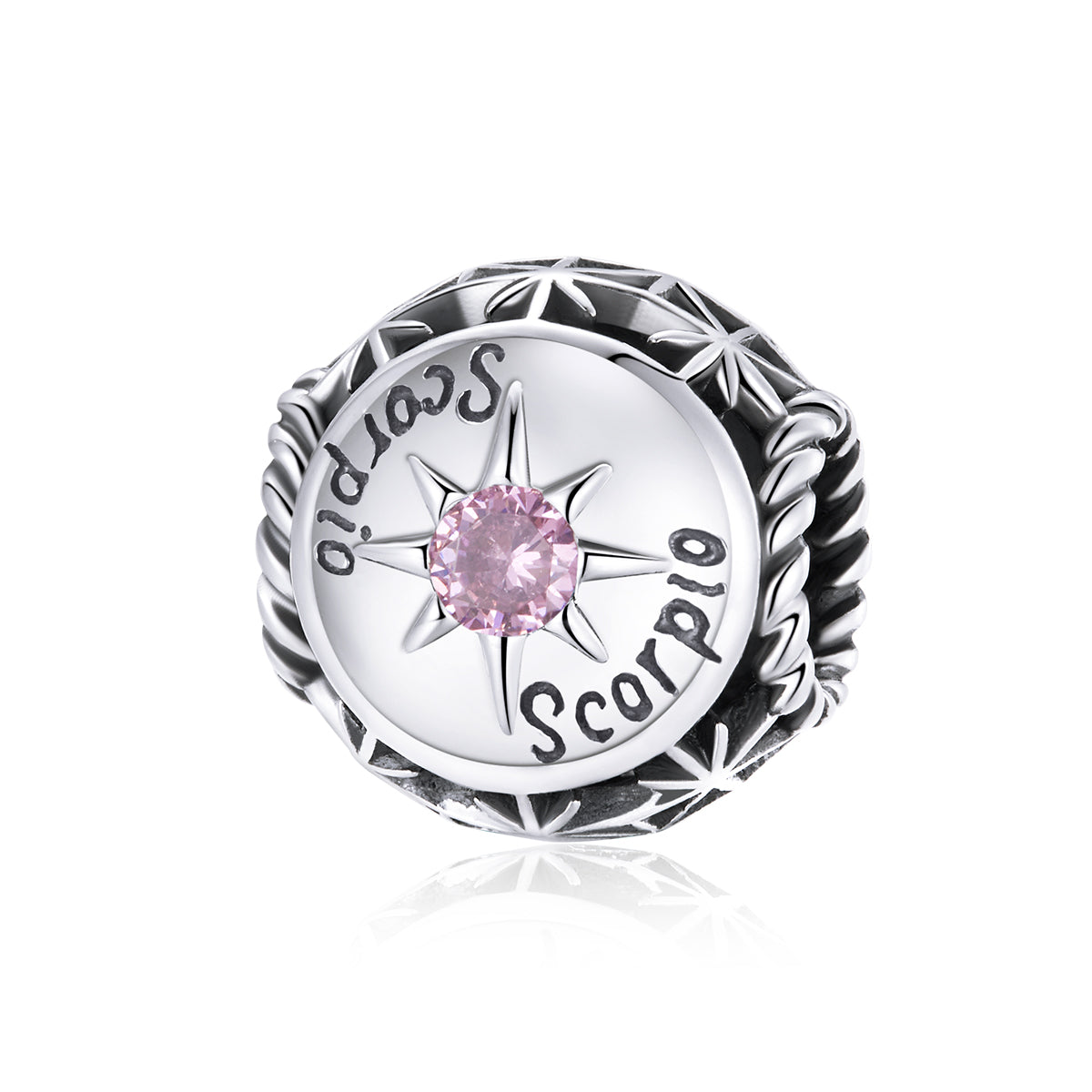 Cubic Zirconia & Sterling Silver Zodiac Sign