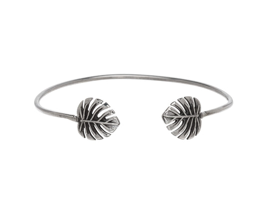 Sterling Silver Leaf Cuff