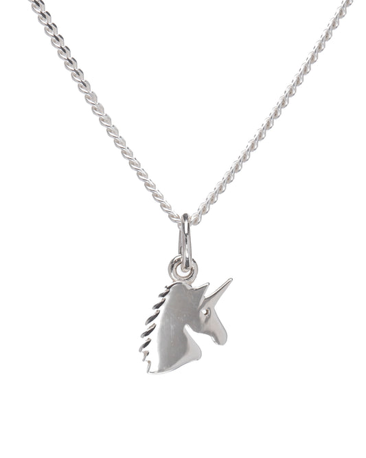 Sterling Silver Unicorn Pendant Necklace