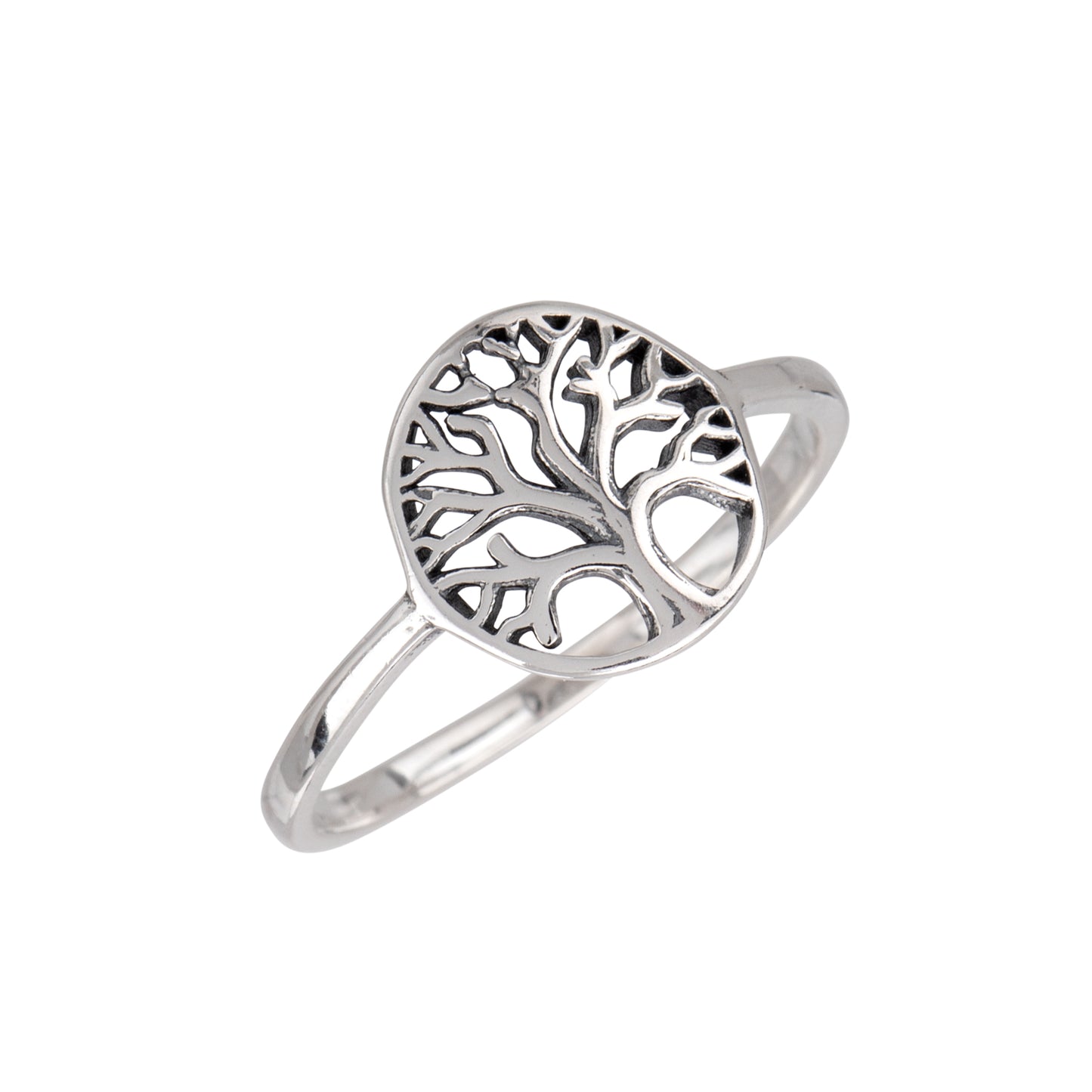 Sterling Silver Open Tree of Life Ring