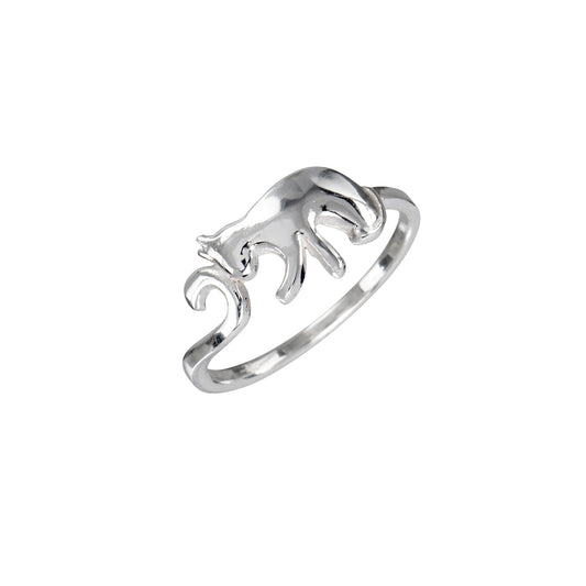 Sterling Silver Cat Ring