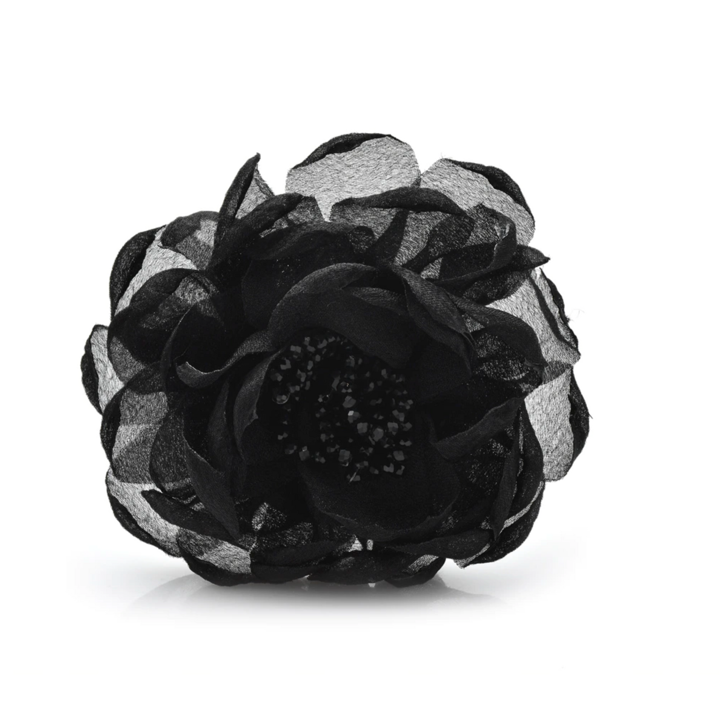 Layered Fabric Floral Brooch