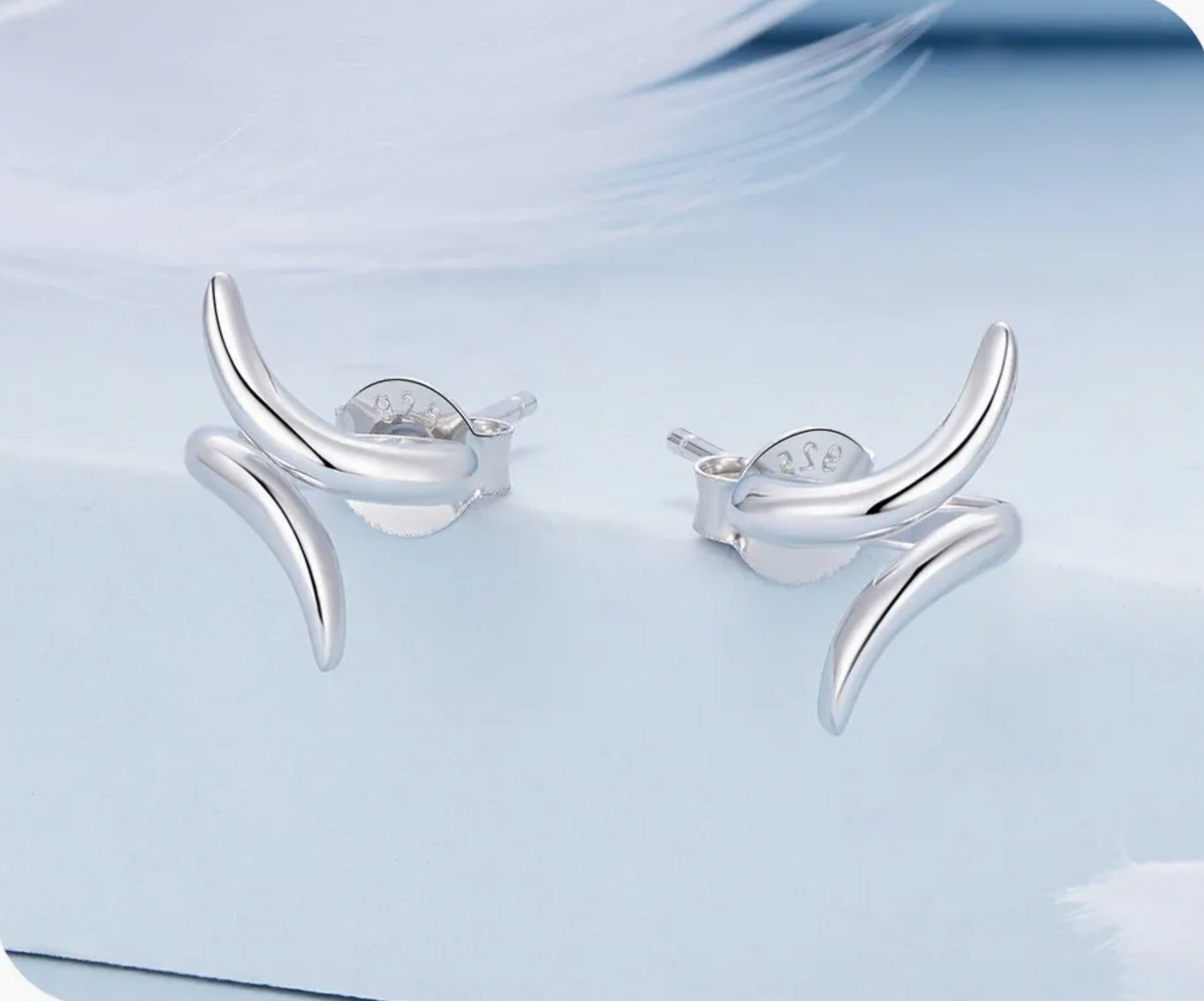 Sterling Silver Siwrled Anti-Loss Airpod Stud Earrings