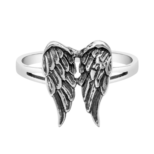 Sterling Silver Wings Ring