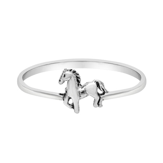 Sterling SIlver Cute Horse Ring