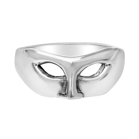 Sterling Silver Mask Ring