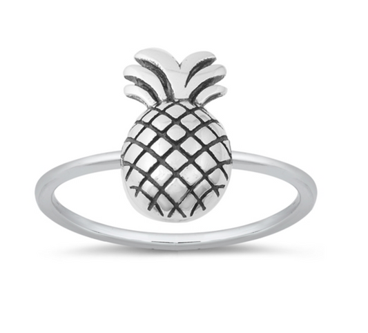 Sterling Silver Pineapple Ring