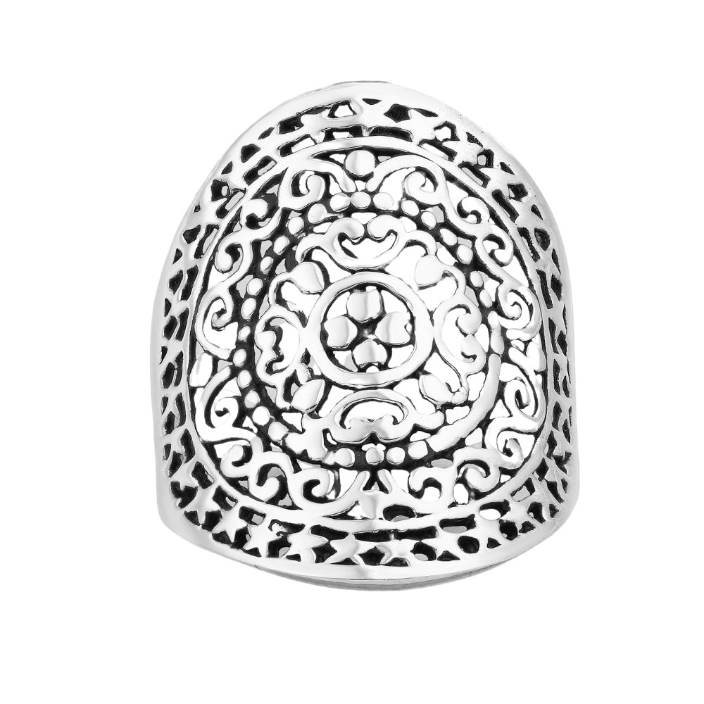 Sterling Silver Statement Celtic Ring