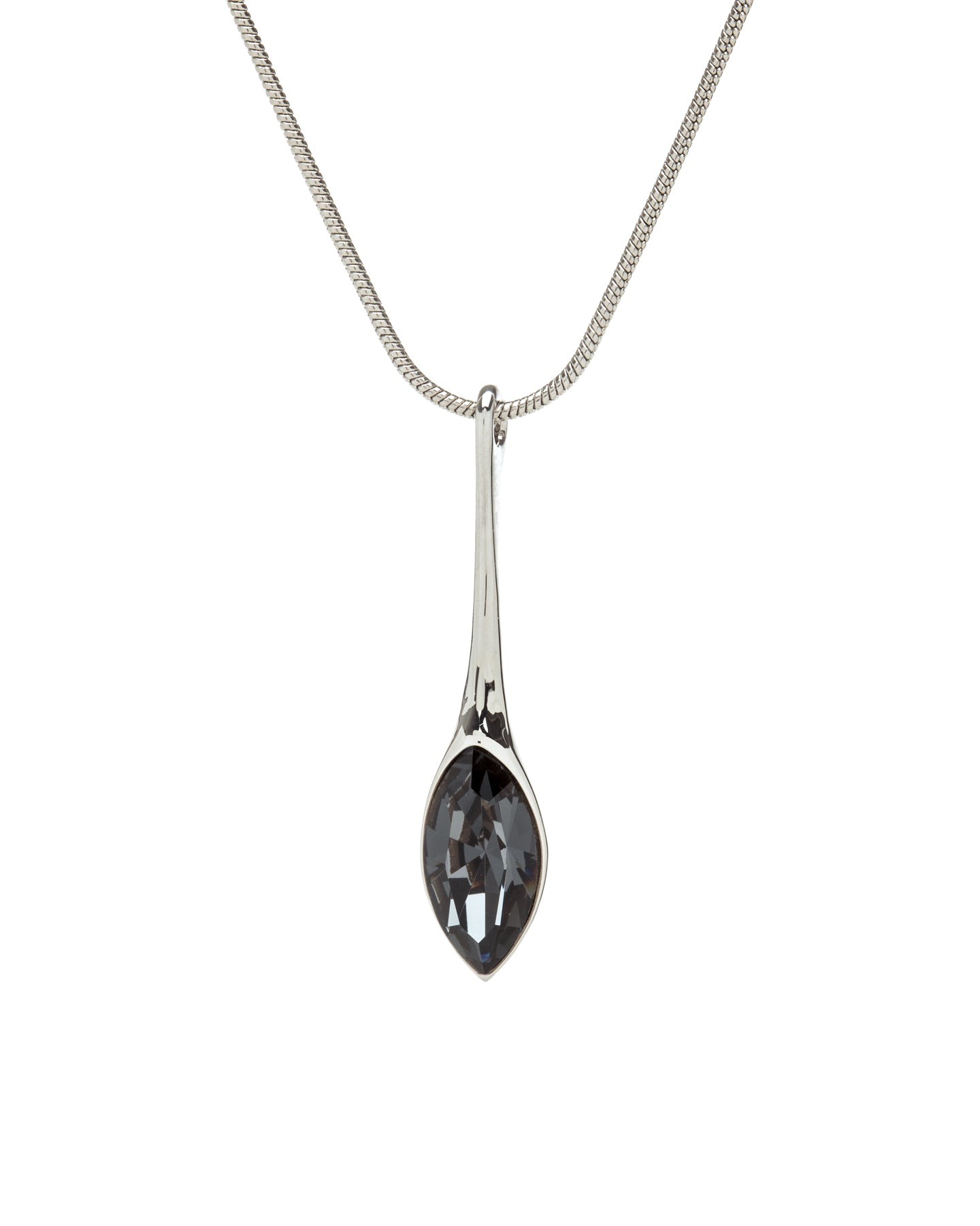 Marquis Crystal Bar Pendant Necklace