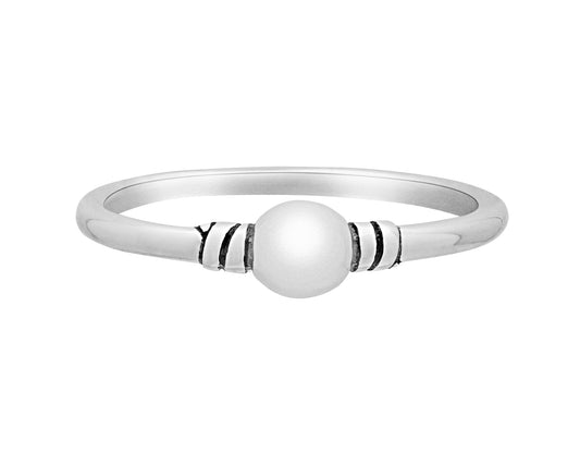 Sterling Silver Bead Ring