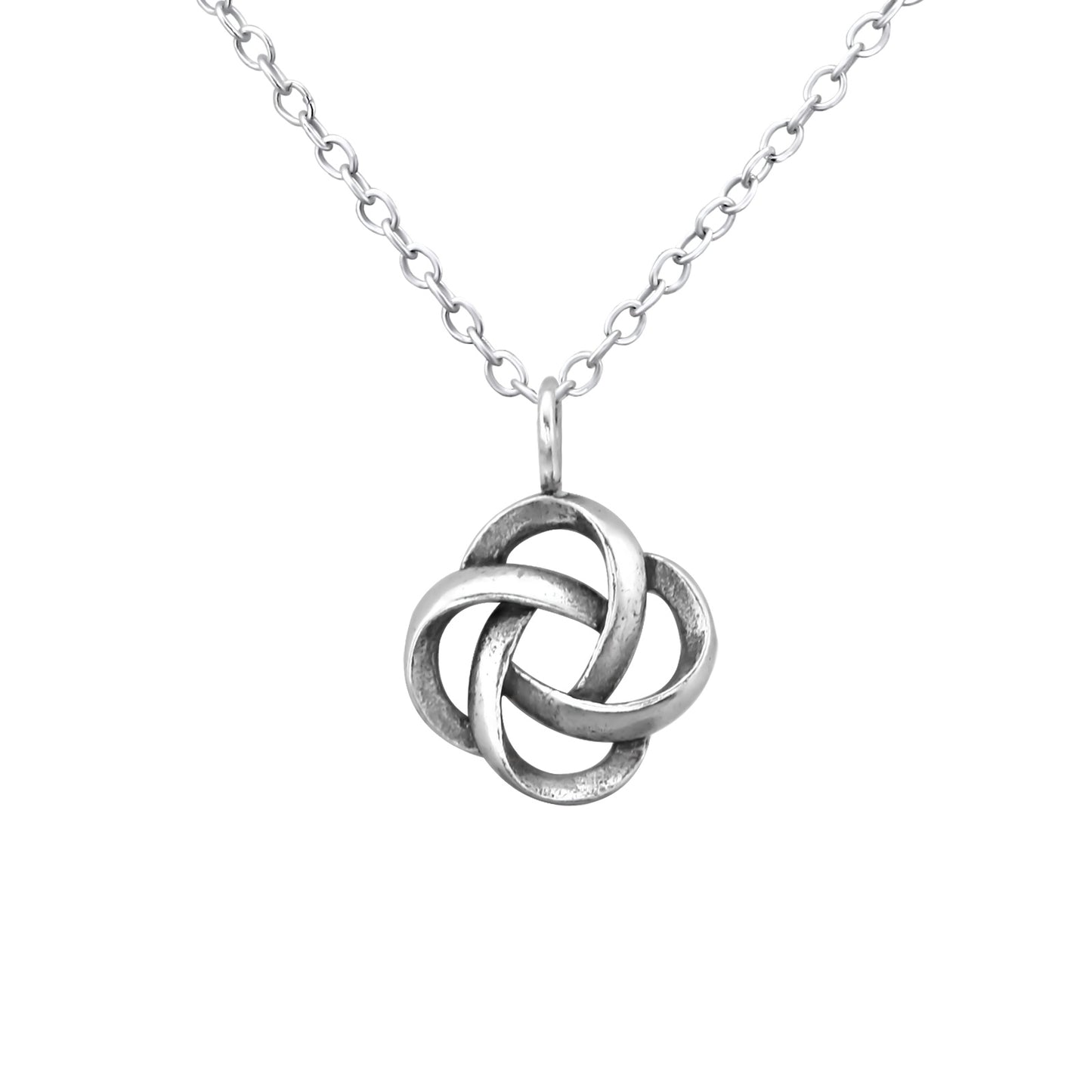 Sterling Silver Infinity Knot Pendant Necklace