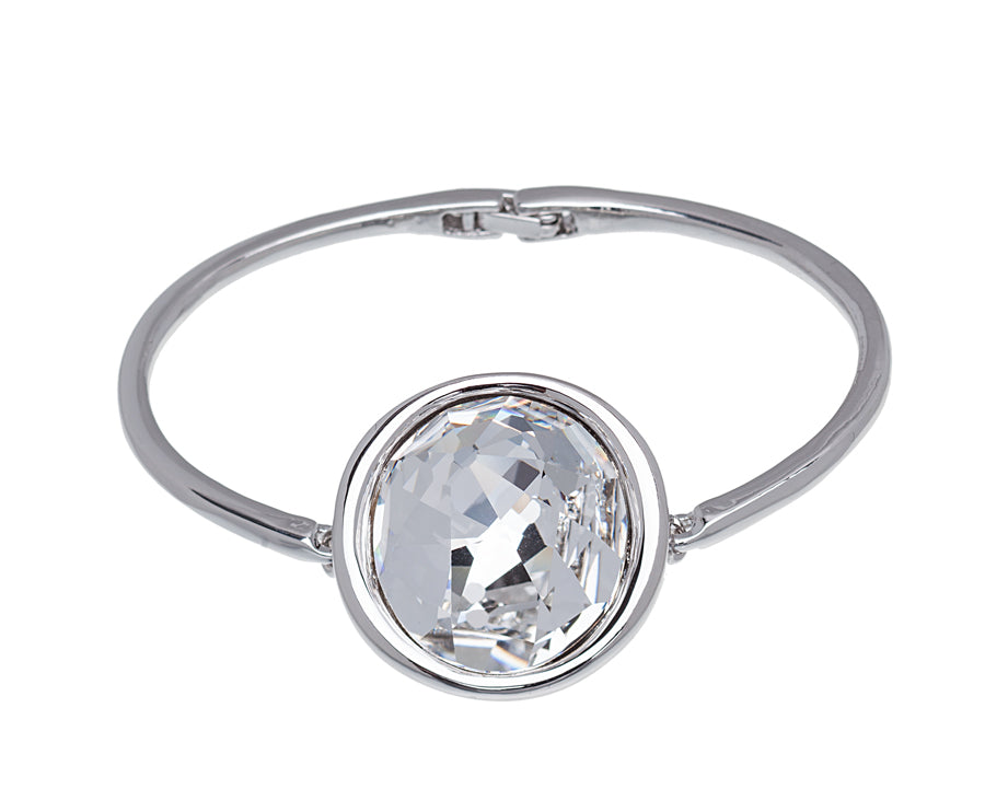 Bezel Bangle with Swarovski Crystal