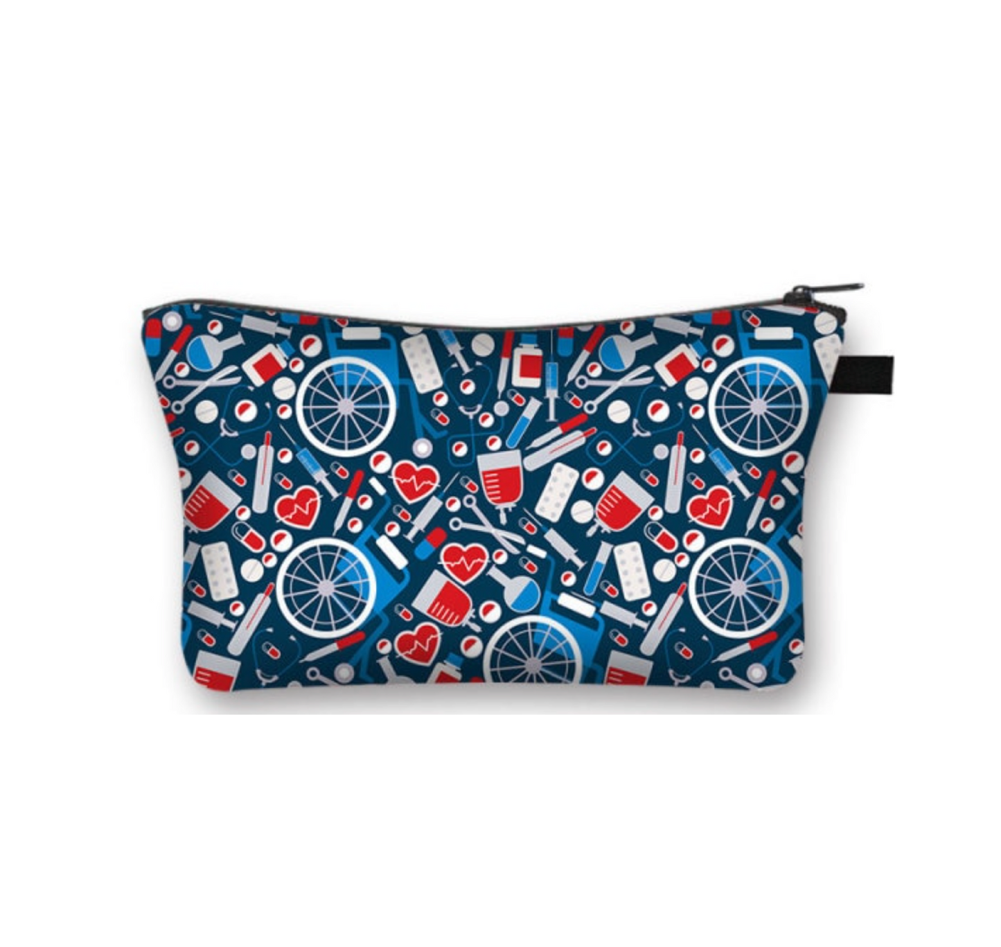 Blue Red Healthcare Cosmetic Bag