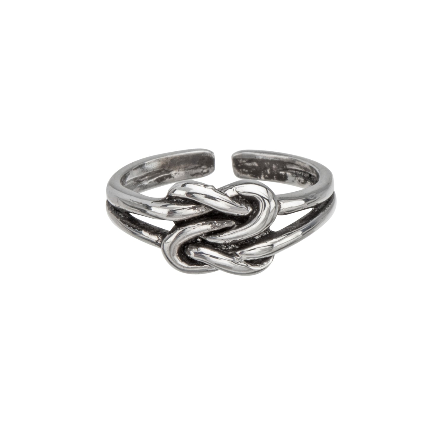 Sterling Silver Double Knots Toe Ring