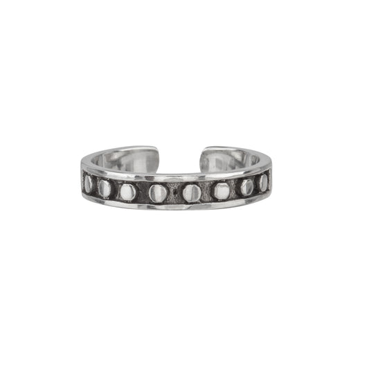 Sterling Silver Beaded Toe Ring