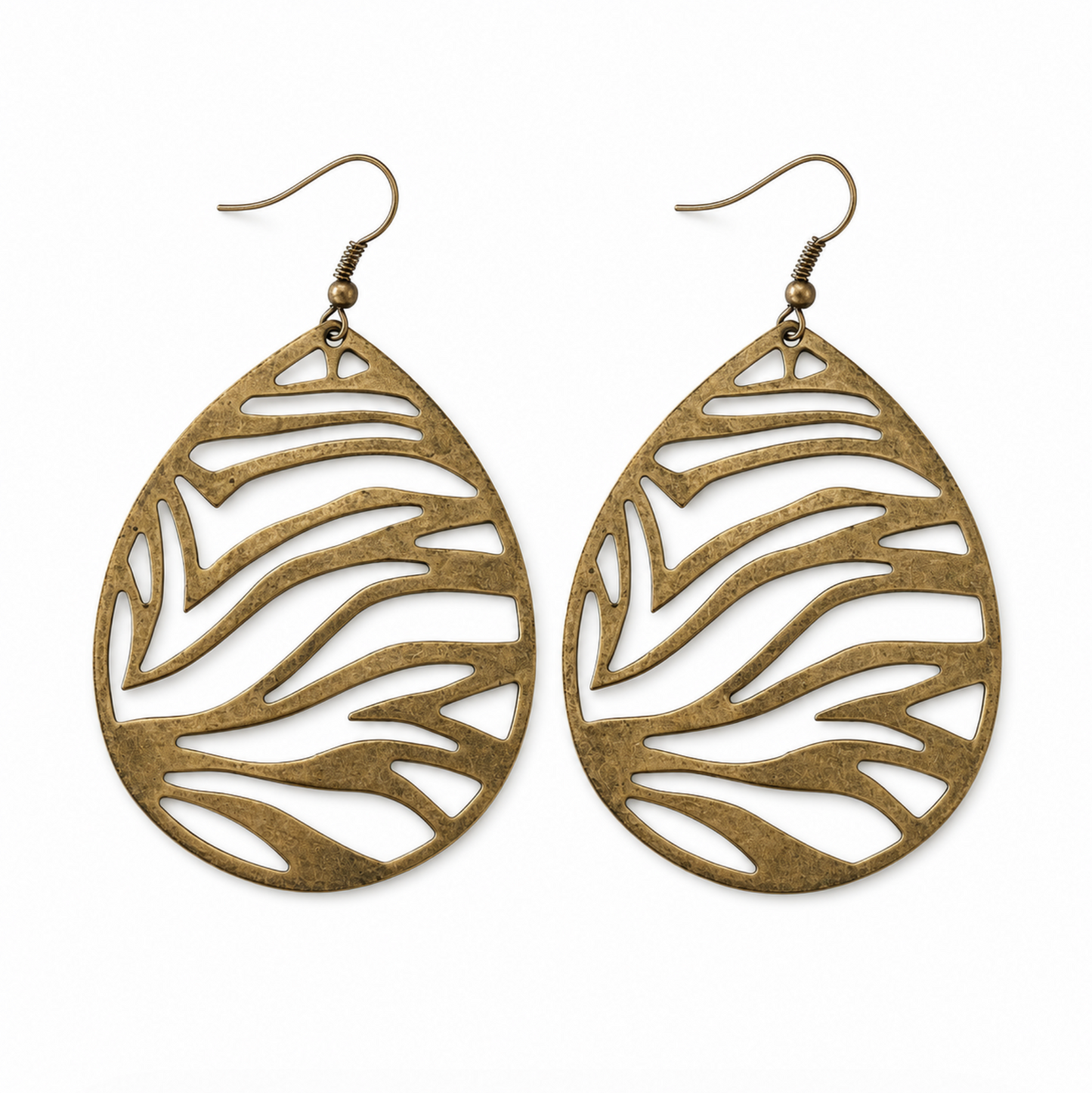 InstaGlam Openwork Teardrop Earrings – Upcycled Montreal Design