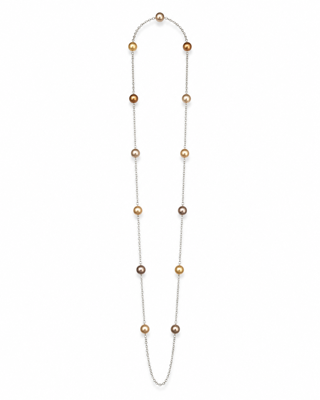 Upcycled Swarovski Pearl Rolo Necklace