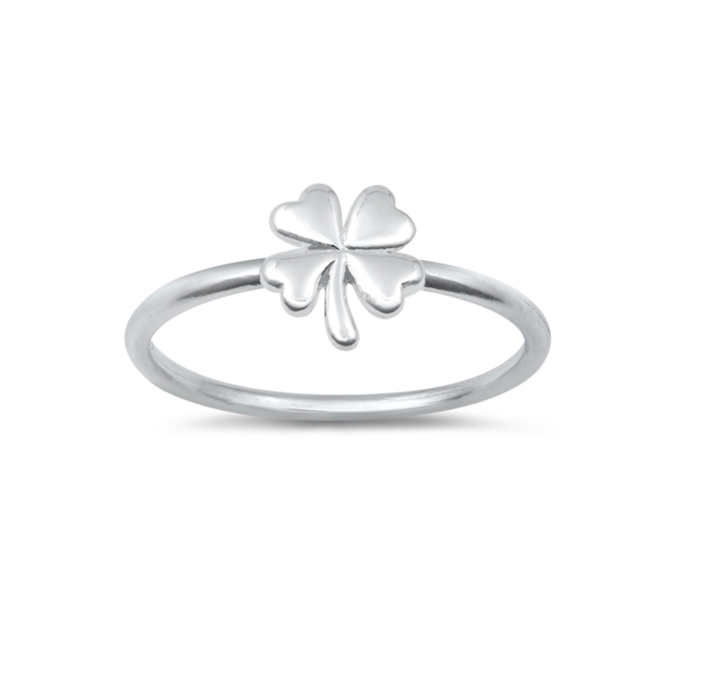 Sterling Silver Dainty Clover Ring