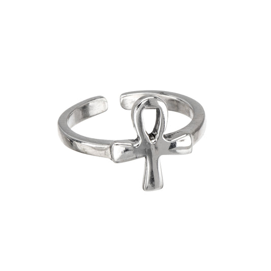 Sterling Silver Cross Toe Ring