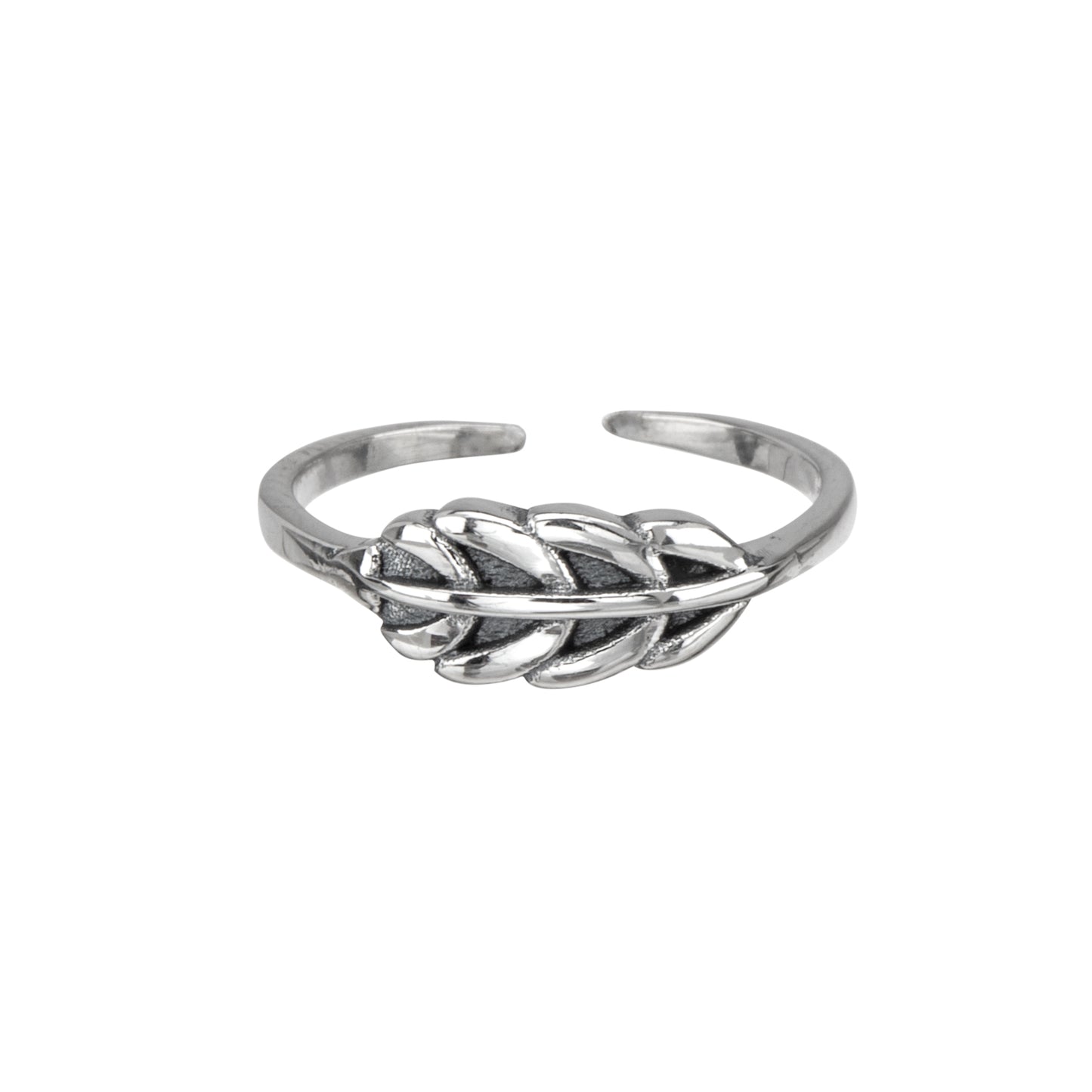 Sterling Silver Leaf Toe Ring