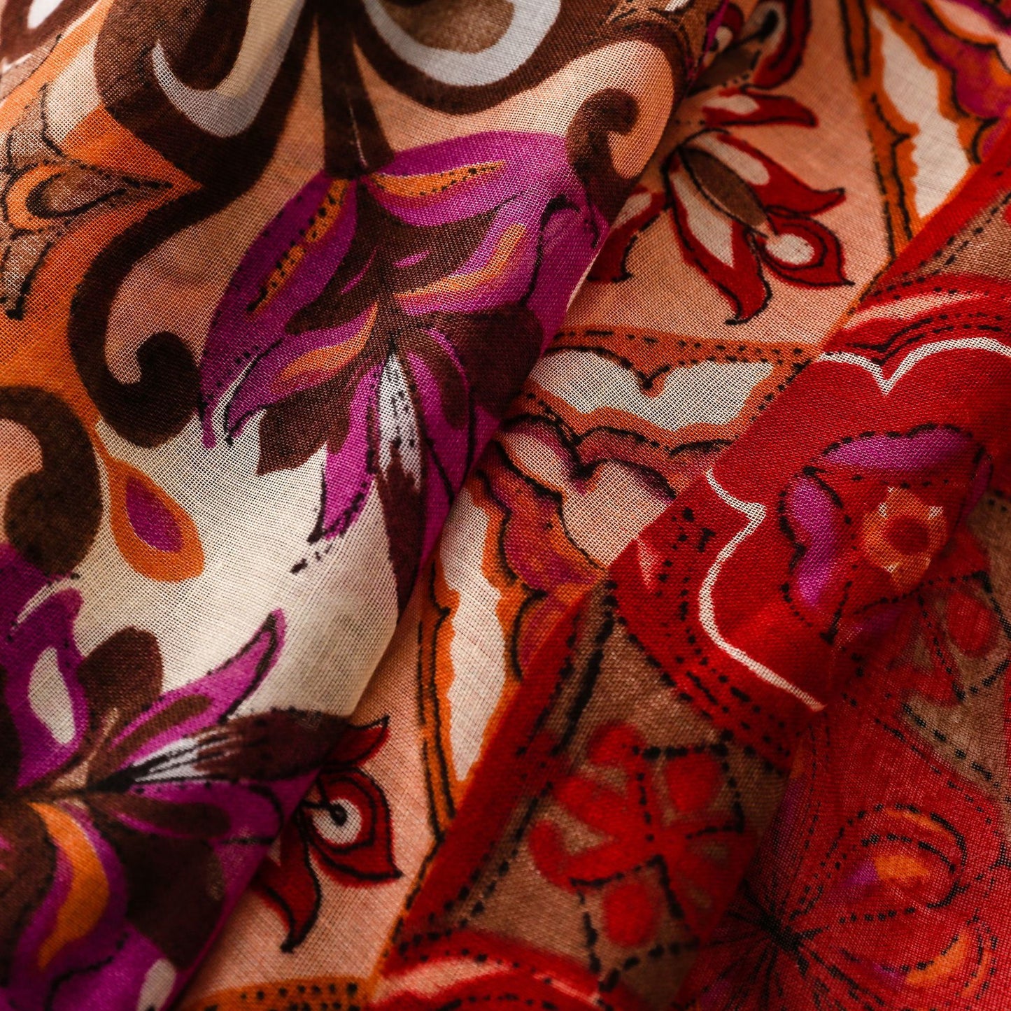 Jewel Mosaic Tassel Scarf