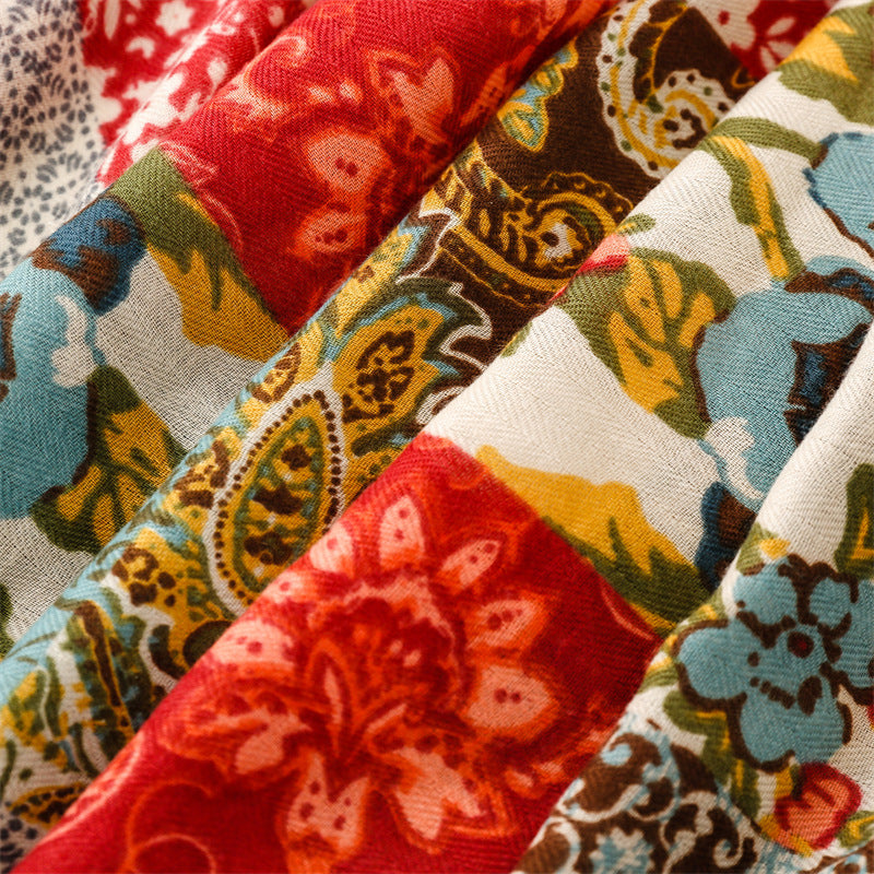 Bohemian Patchwork Scarf