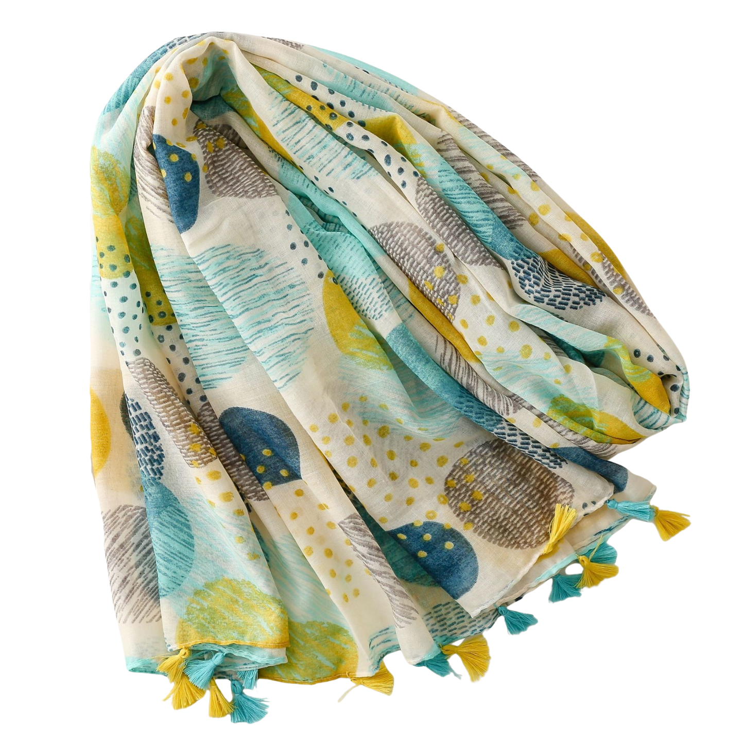 Modern Circle Tassel Scarf