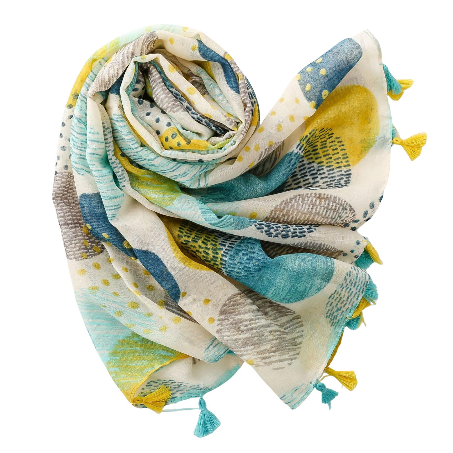 Modern Circle Tassel Scarf