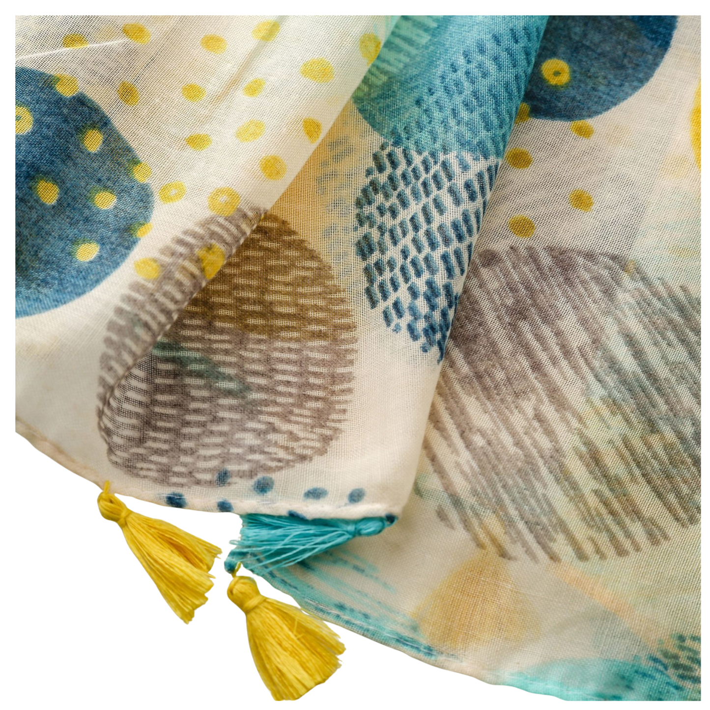 Modern Circle Tassel Scarf
