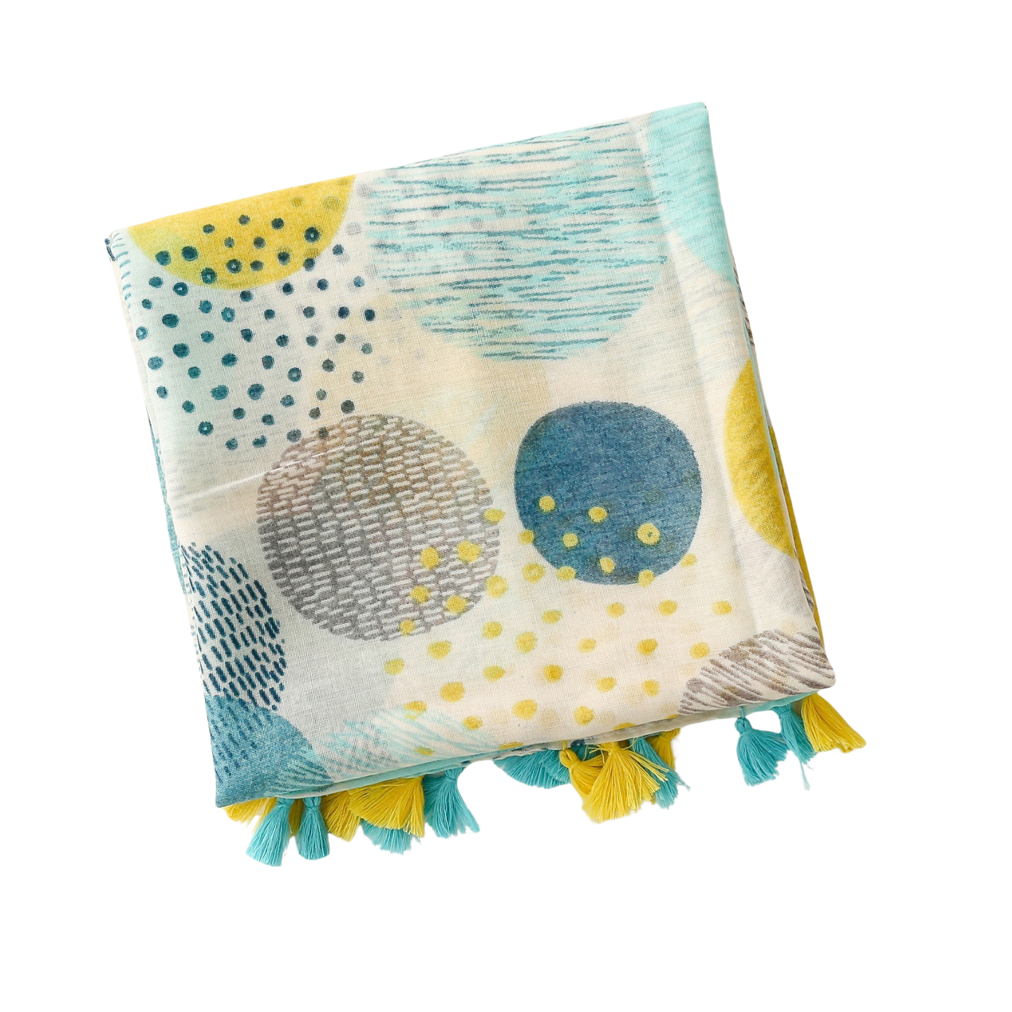 Modern Circle Tassel Scarf