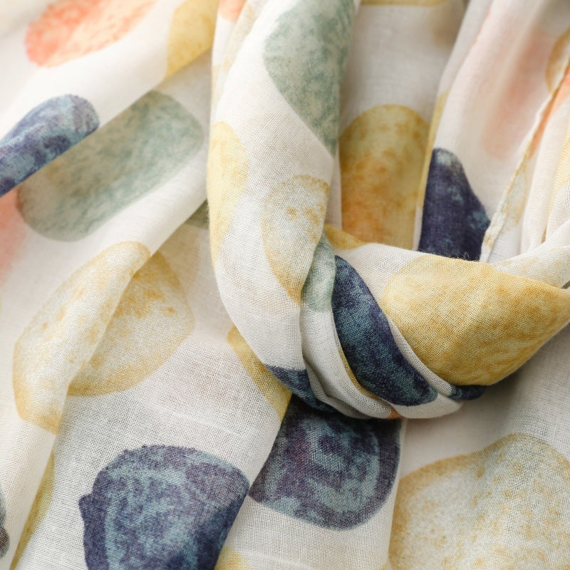 Soft Pebble Tassel Scarf
