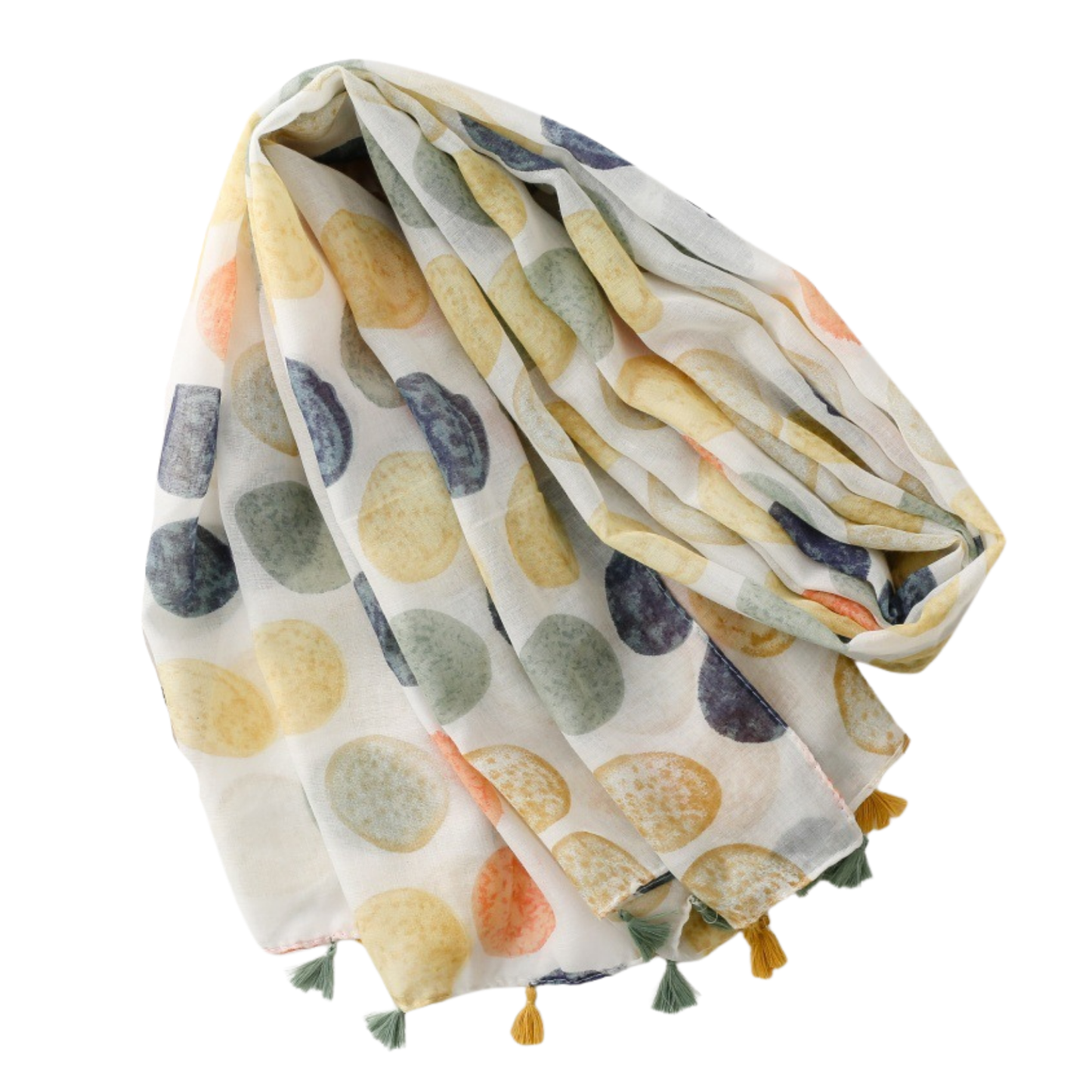 Soft Pebble Tassel Scarf