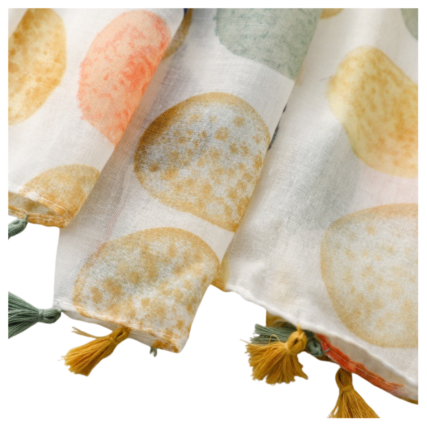 Soft Pebble Tassel Scarf