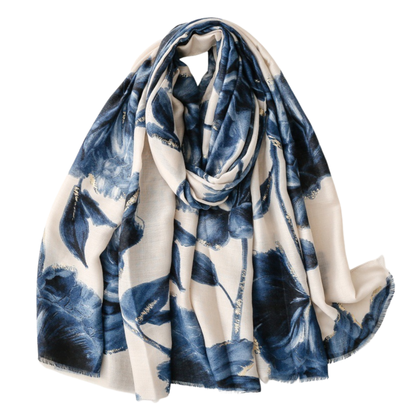 Indigo Bloom Scarf
