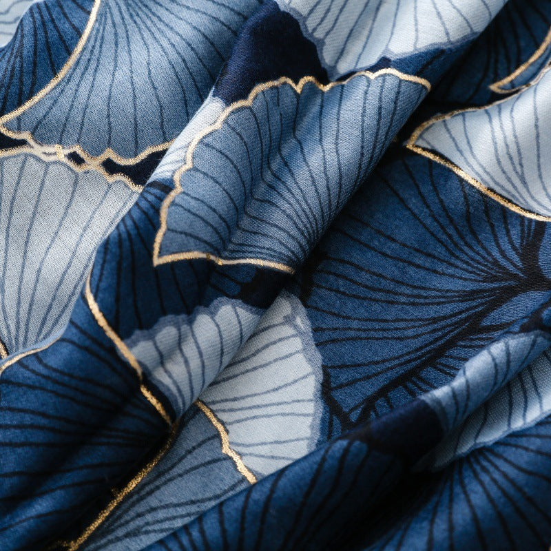 Midnight Ginkgo Scarf