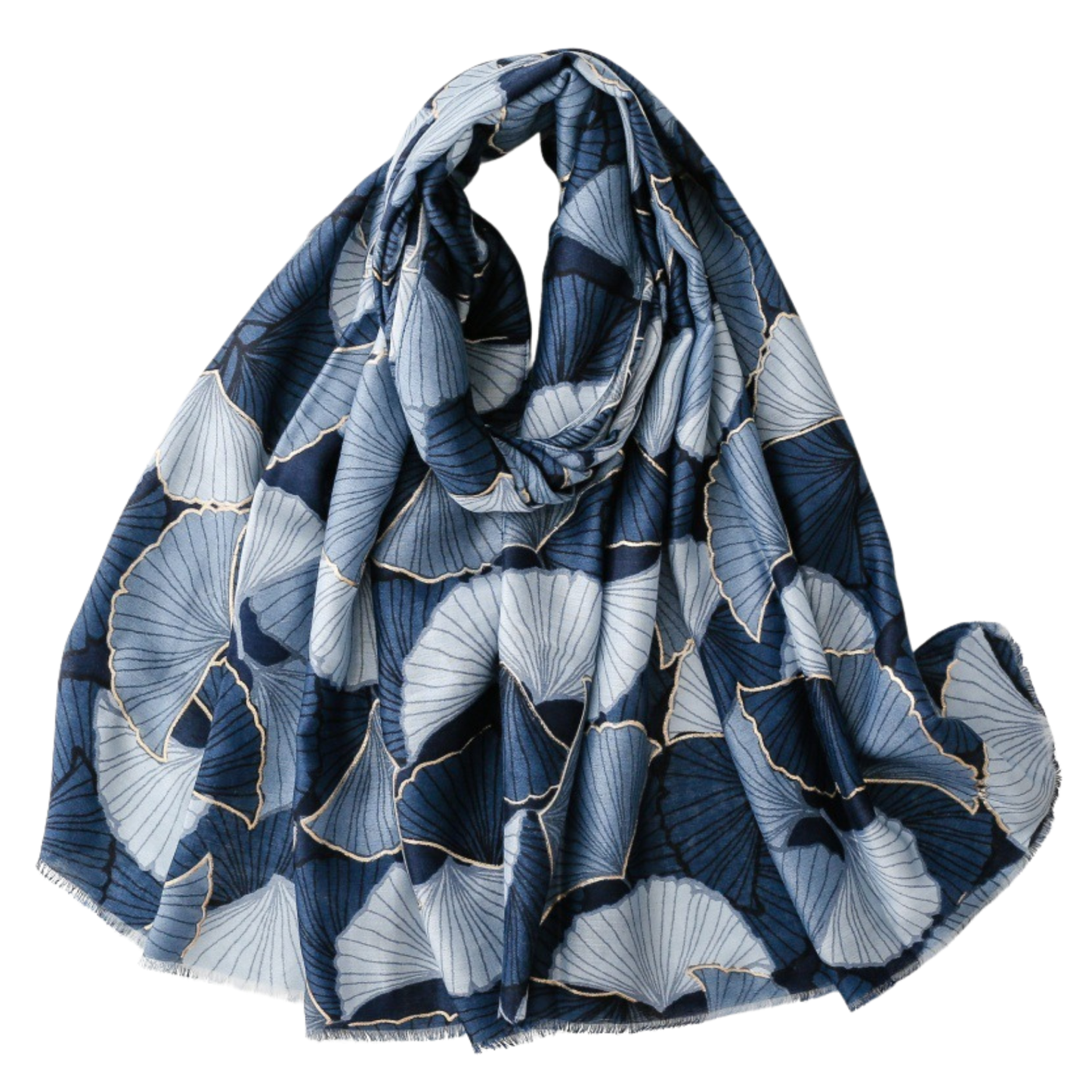 Midnight Ginkgo Scarf