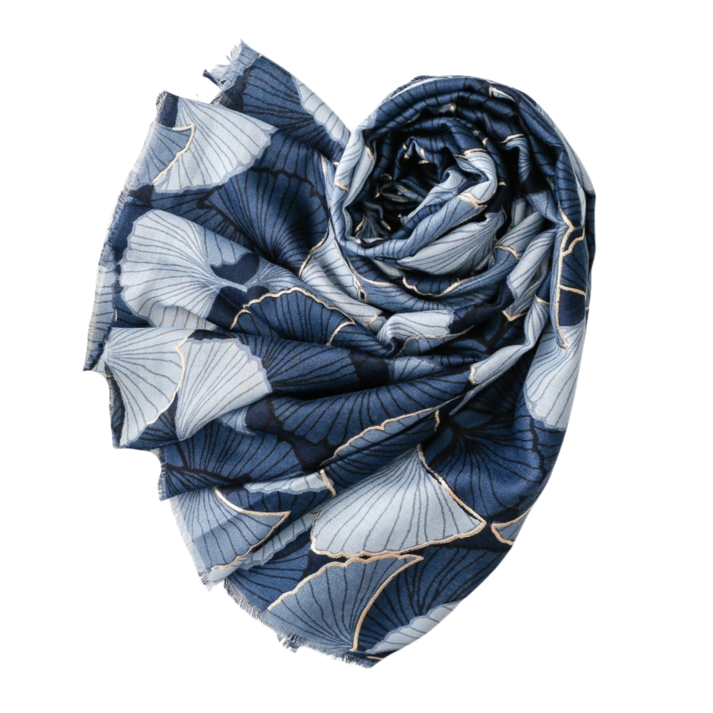 Midnight Ginkgo Scarf