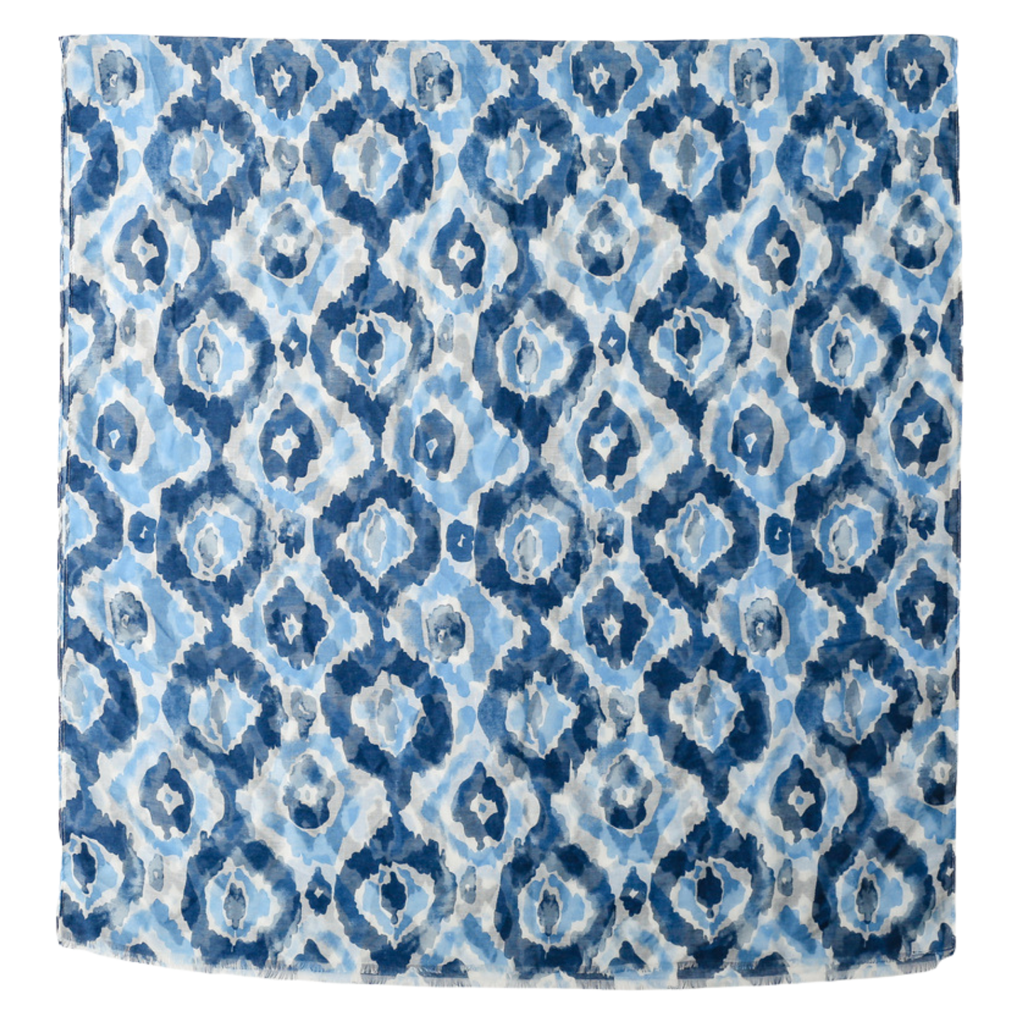 Coastal Blue Abstract Scarf