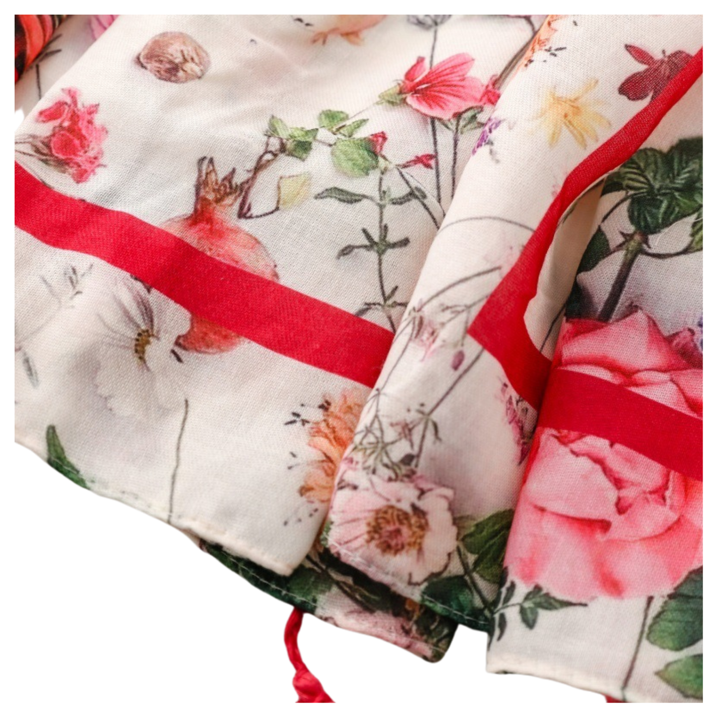 Botanical Romance Tassel Scarf