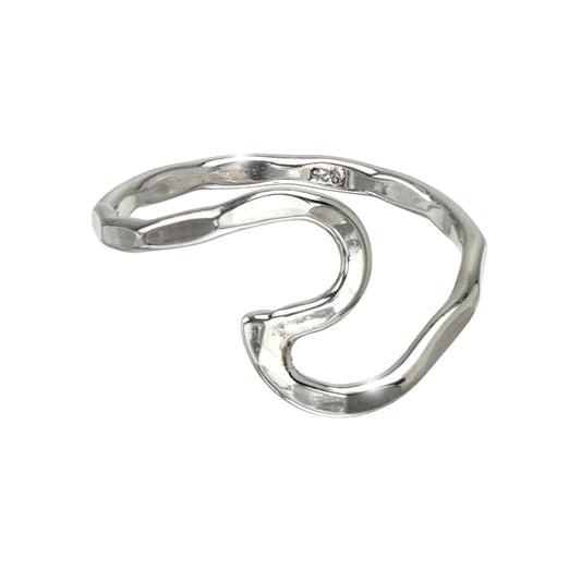 Sterling Silver Big Wave Ring