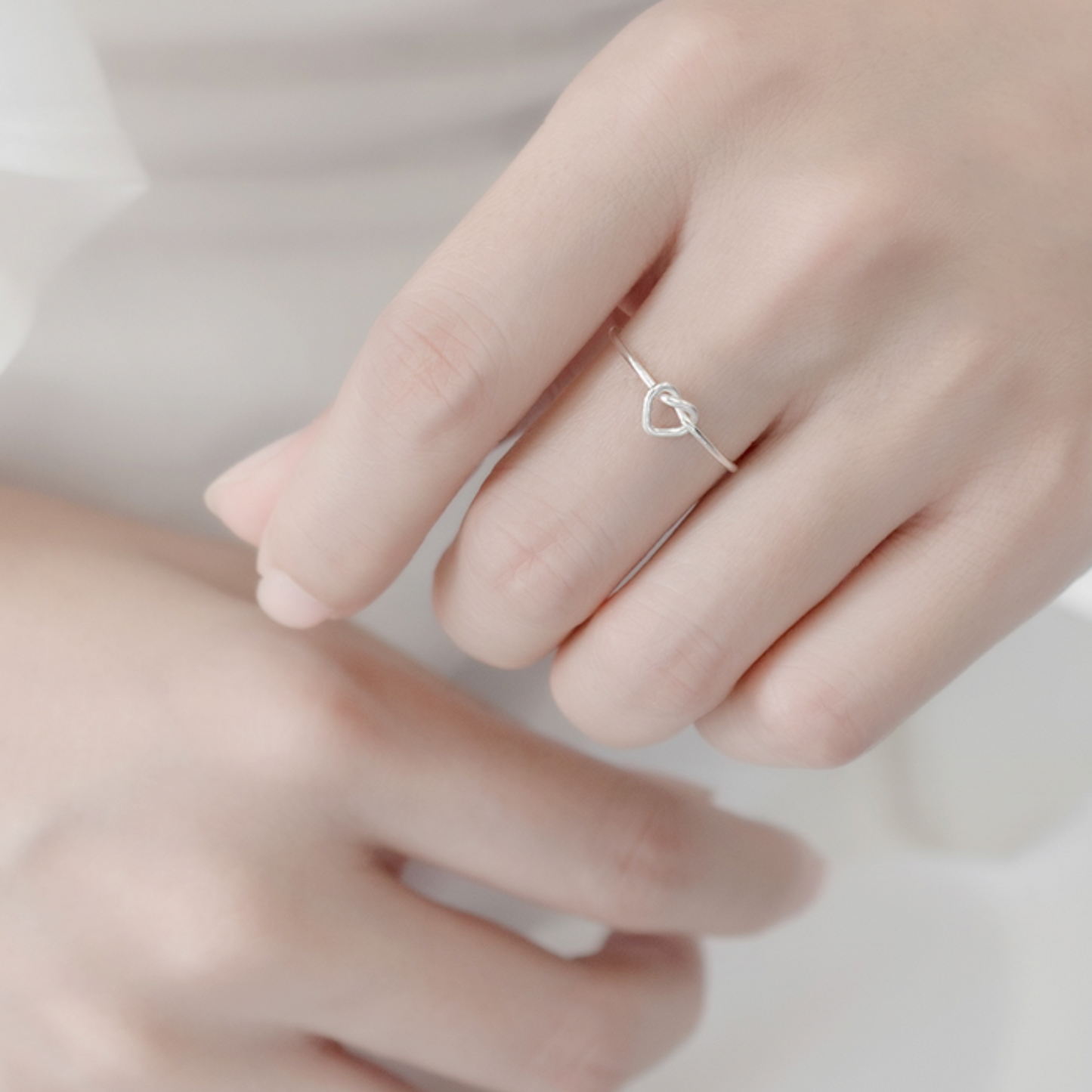 Sterling Silver Mini Love Knot Ring